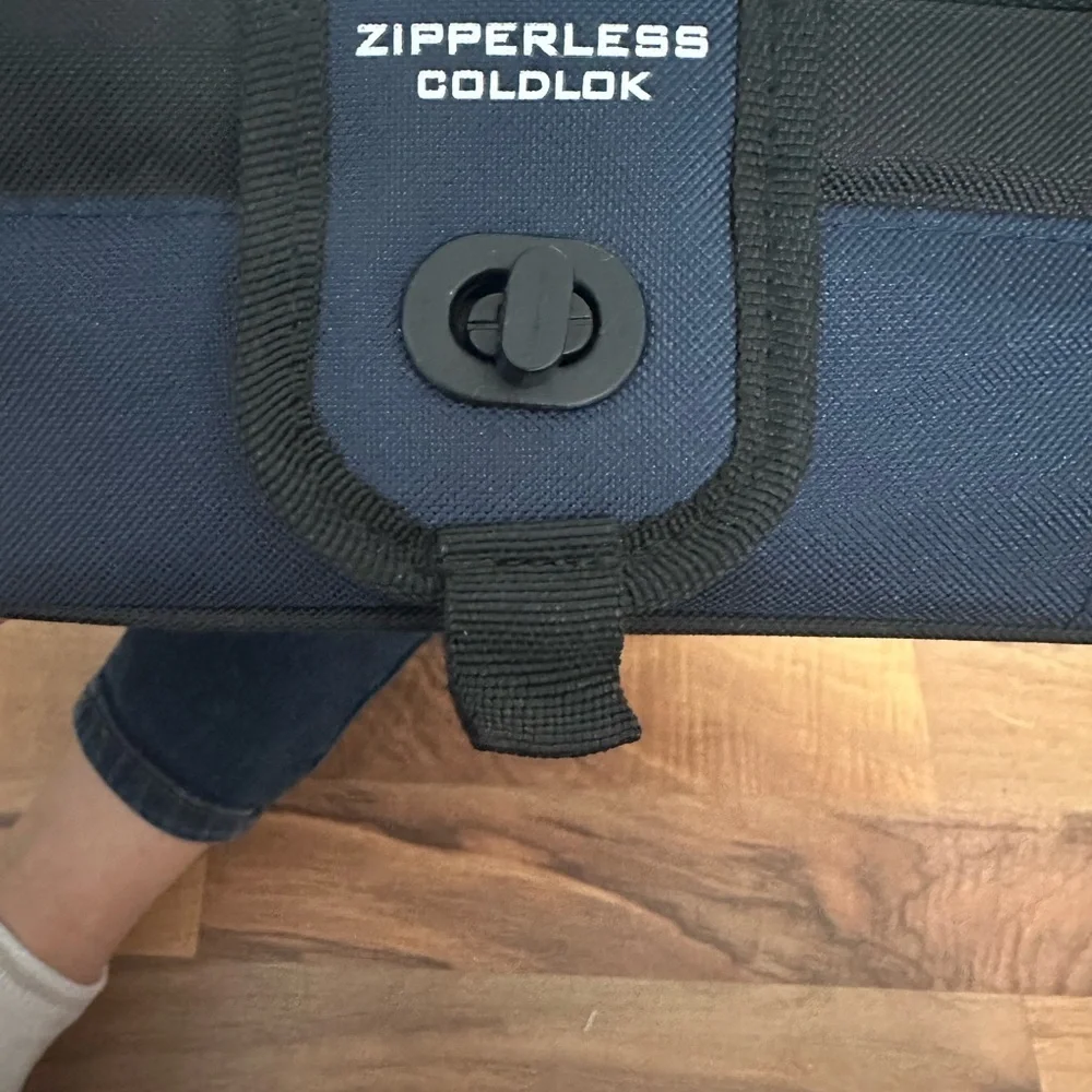 Columbia Navy and Black Lunch cooler